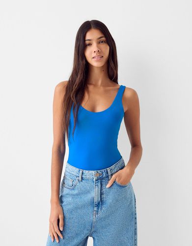 Bershka Body Tirantes Mujer L Azul - Bershka - Modalova