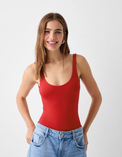 Bershka Body Tirantes Mujer M Rojo - Bershka - Modalova