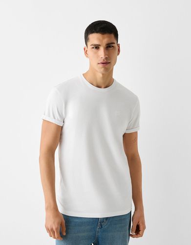 Camiseta Manga Corta Muscle Fit Hombre L - Bershka - Modalova