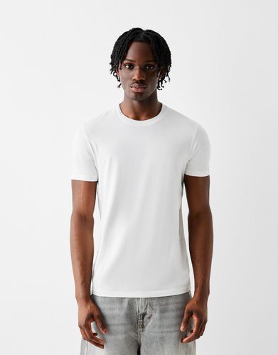 Camiseta Manga Corta Regular Fit Hombre S - Bershka - Modalova