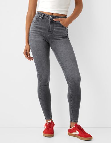 Jeans Super High Waist Skinny Mujer 36 - Bershka - Modalova