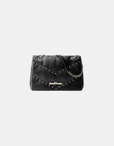 Bolso Acolchado Tachas Mujer - Bershka - Modalova