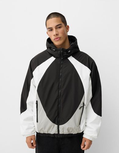 Cazadora Acolchada Color Block Hombre L - Bershka - Modalova