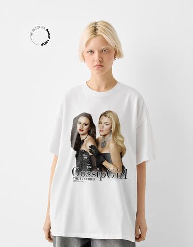 Camiseta Gossip Girl Manga Corta Mujer Xl - Bershka - Modalova