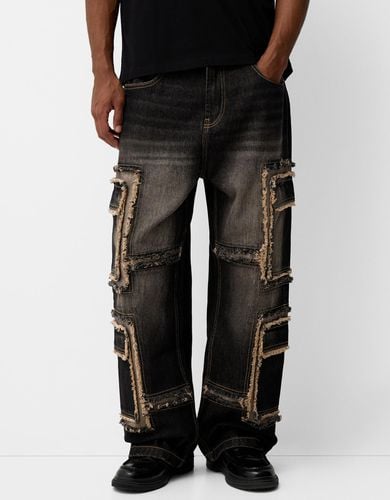 Jeans Multicargo Hombre 34 - Bershka - Modalova