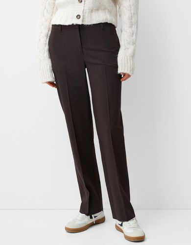 Pantalón Tailoring Straight Low Rise Mujer 38 - Bershka - Modalova