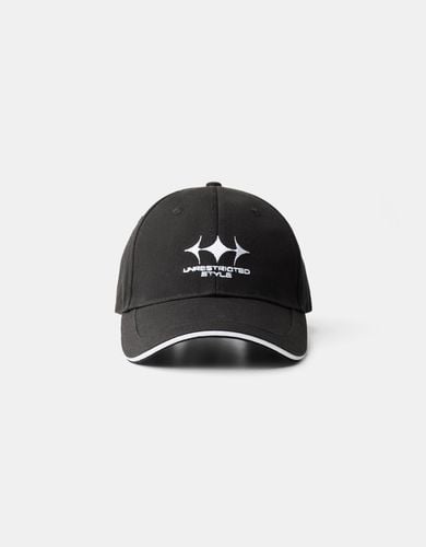 Bershka Gorra Bordado Hombre Negro - Bershka - Modalova