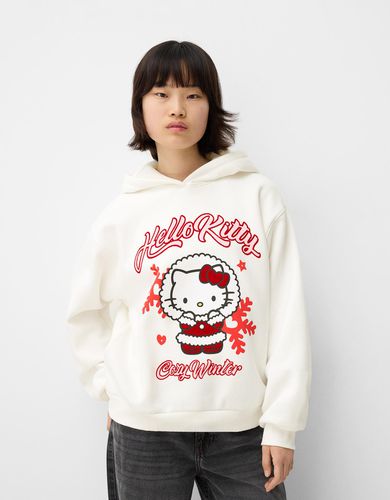 Sudadera Hello Kitty Capucha Print Mujer S - Bershka - Modalova