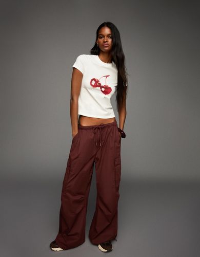 Orta Print Mujer S Blanco Roto" - Bershka - Modalova