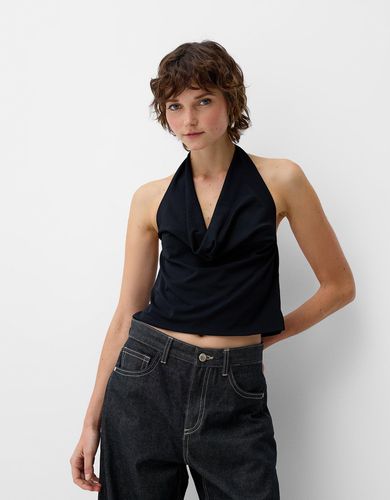 Top Fluido Halter Mujer L - Bershka - Modalova