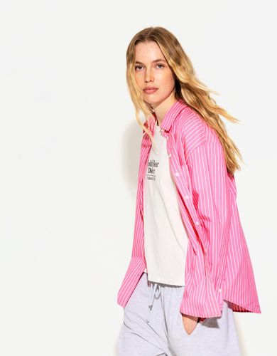 Camisa Oversize Popelin Mujer Xl - Bershka - Modalova