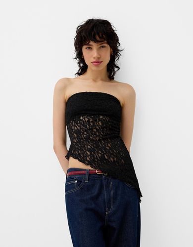 Top Bandeau Rústico Mujer M - Bershka - Modalova