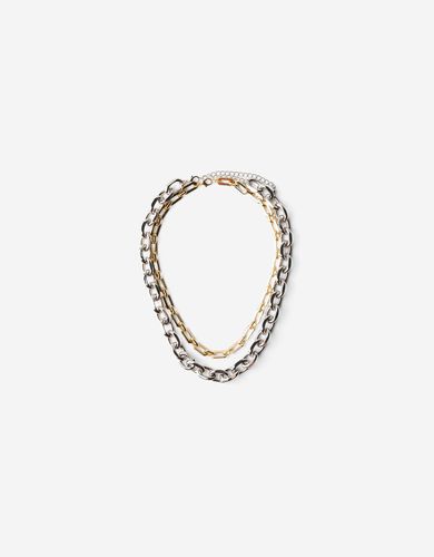 Pack 2 Collares Cadena Signature Edition Mujer - Bershka - Modalova