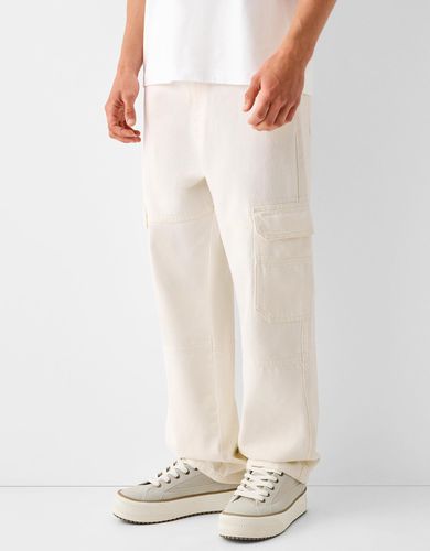 Jeans Cargo Baggy Hombre 40 - Bershka - Modalova