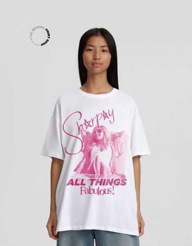 Camiseta Sharpay High School Musical Manga Corta Oversize Print Mujer M - Bershka - Modalova