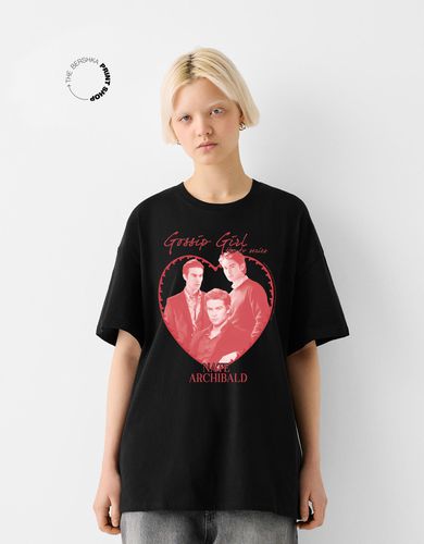 Camiseta Gossip Girl Manga Corta Mujer M - Bershka - Modalova