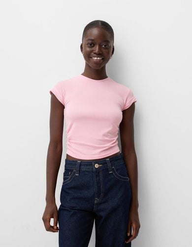 Camiseta Manga Corta Mujer L - Bershka - Modalova