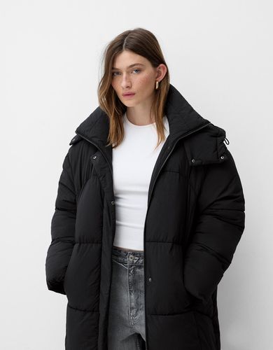 Abrigo Puffy Largo Mujer M - Bershka - Modalova