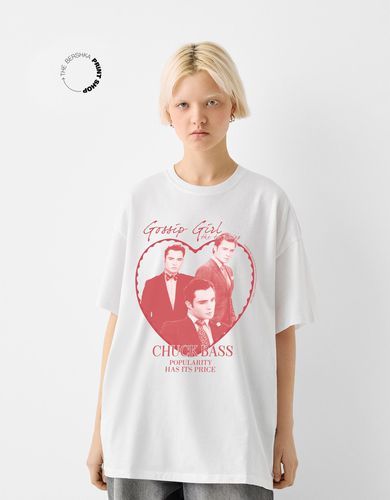 Camiseta Gossip Girl Manga Corta Oversize Print Mujer L - Bershka - Modalova