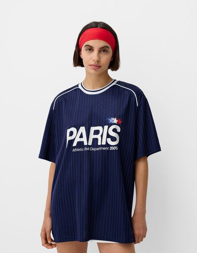 Camiseta Manga Corta Sport París Mujer S - Bershka - Modalova