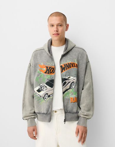 Sudadera X Hot Wheels Cremallera Print Hombre M - Bershka - Modalova