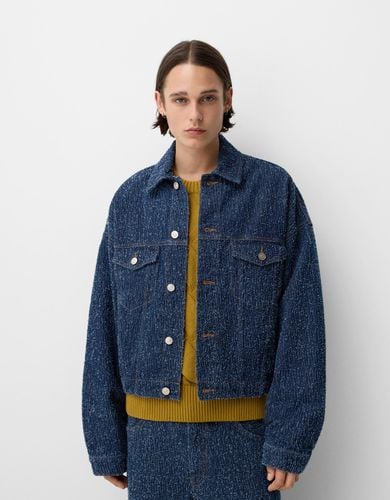 Cazadora Denim Cropped Tailoring Hombre L - Bershka - Modalova