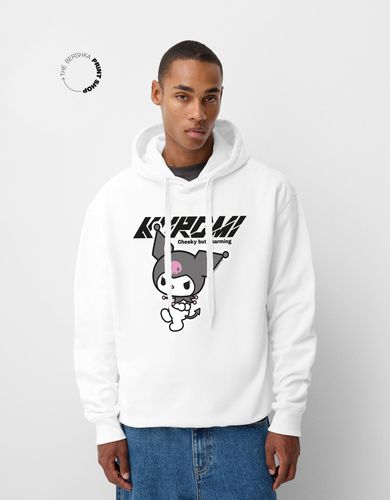 Sudadera Kuromi Capucha Oversize Print Hombre M - Bershka - Modalova