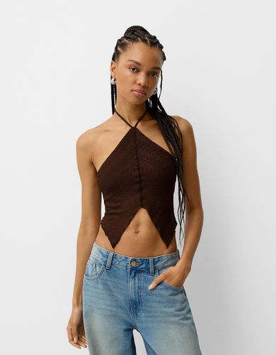 Top Halter Rústico Mujer L - Bershka - Modalova