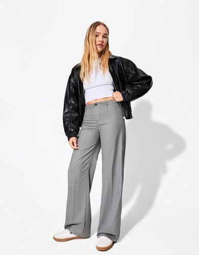 Pantalón Wide Leg Mujer 40 - Bershka - Modalova