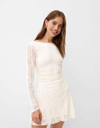 Vestido Mini Blonda Mujer L - Bershka - Modalova