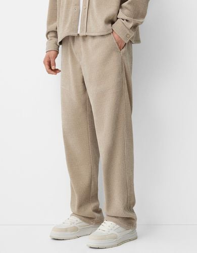 Pantalón Jogger Baggy Chenilla Hombre L - Bershka - Modalova