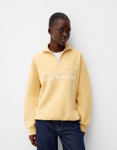 Sudadera Cremallera Print Mujer L - Bershka - Modalova