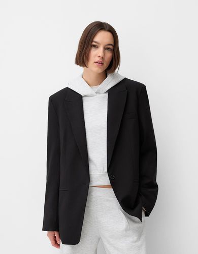 Blazer Básica Mujer Xs - Bershka - Modalova