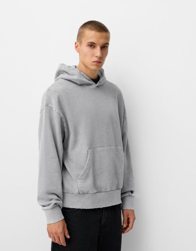 Sudadera Boxy Capucha Hombre L - Bershka - Modalova