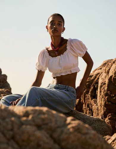 Er M Blanco Roto" - Bershka - Modalova