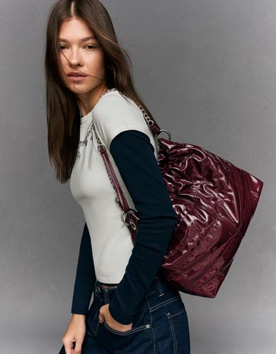 Olchado Efecto Charol Mujer " - Bershka - Modalova