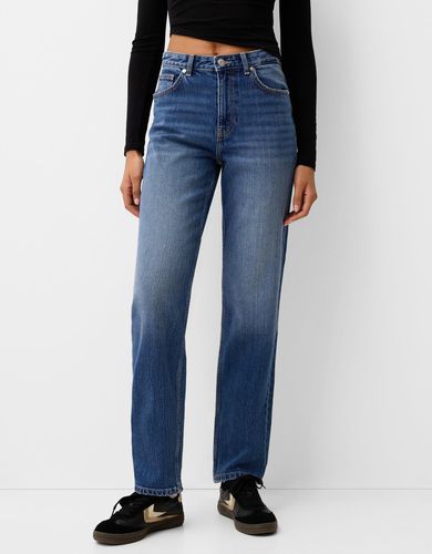 Jeans Mom High Rise Confort Mujer 34 - Bershka - Modalova