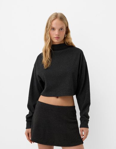 Falda Mini Soft Touch Mujer 10-12 - Bershka - Modalova