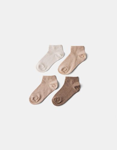 Pack 4 Calcetines Mujer - Bershka - Modalova