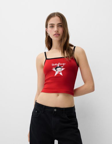 Top Tirantes Betty Boop Mujer Xs - Bershka - Modalova