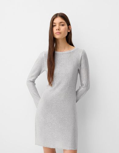 Vestido Mini Brillo Lentejuelas Mujer M - Bershka - Modalova