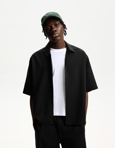 Camisa Manga Corta Boxy Tailoring Hombre S - Bershka - Modalova