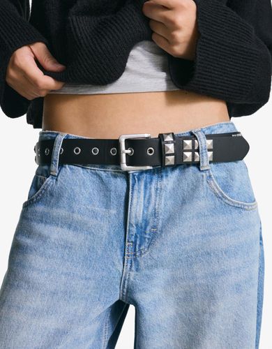 To Piel Mujer 85 Negro" - Bershka - Modalova