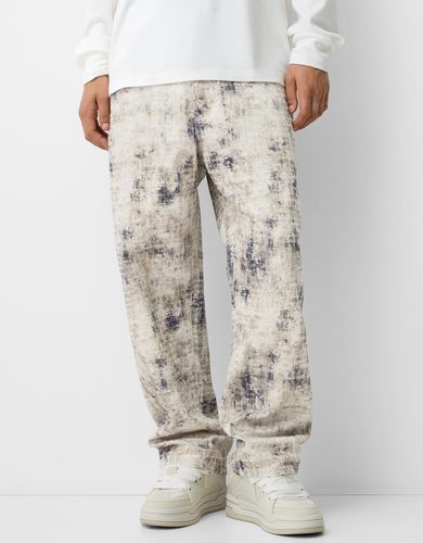 Jeans Baggy Print Hombre 32 - Bershka - Modalova