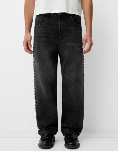 Bershka Jeans Baggy Hombre 32 Negro - Bershka - Modalova