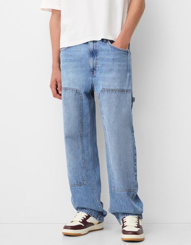 Jeans Carpenter Costuras Hombre 32 - Bershka - Modalova