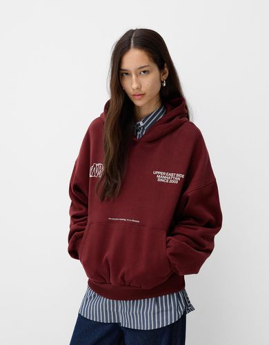 Sudadera Capucha Print Mujer L - Bershka - Modalova