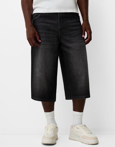 Bermuda Denim Super Baggy Hombre 32 - Bershka - Modalova