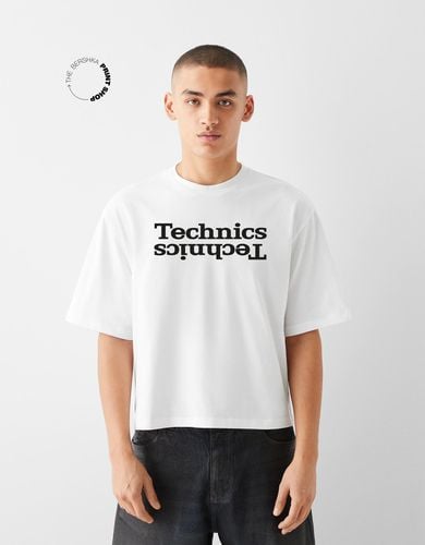 Camiseta Technics Manga Corta Cropped Hombre M - Bershka - Modalova