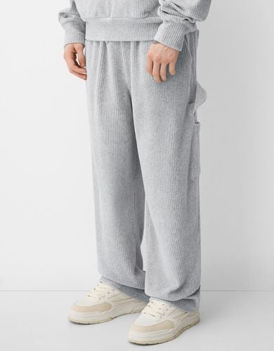 Pantalón Wide Leg Carpenter Pana Hombre M - Bershka - Modalova